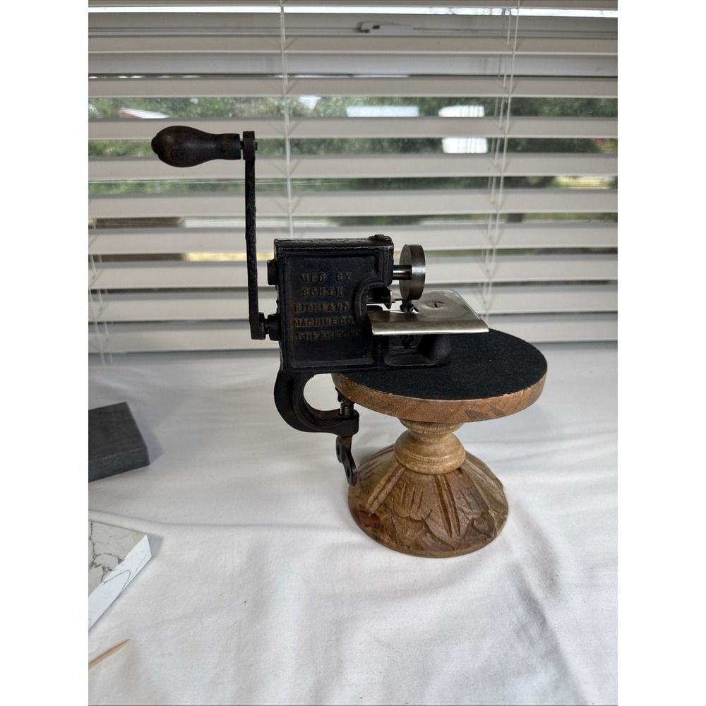 Vintage Clean Cut Pinking Machine South Richland Machine Co. NY - Fabric Cutter - Picture 2 of 15